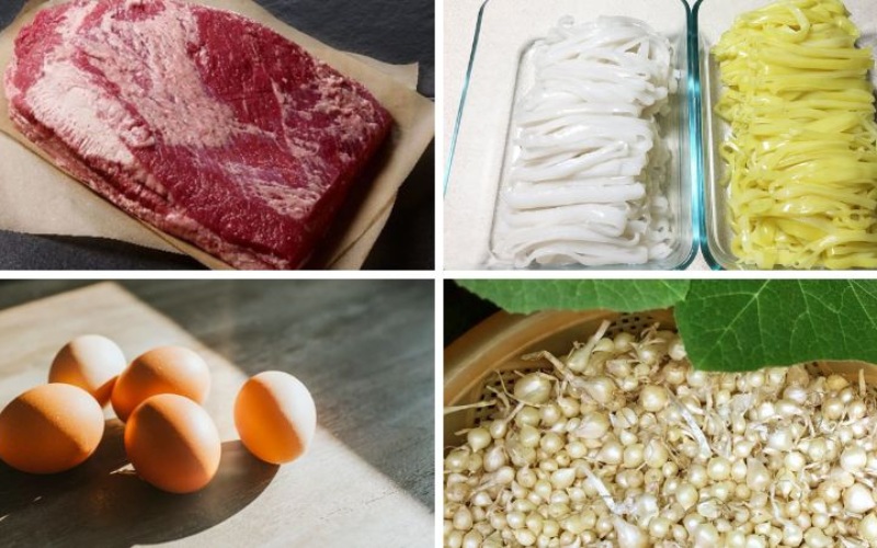 Bí quyết chọn nguyên liệu làm món mì quảng bò tươi ngon