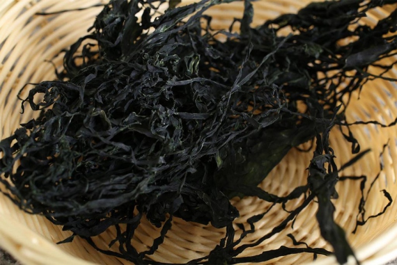 Tiến hành sơ chế rong biển