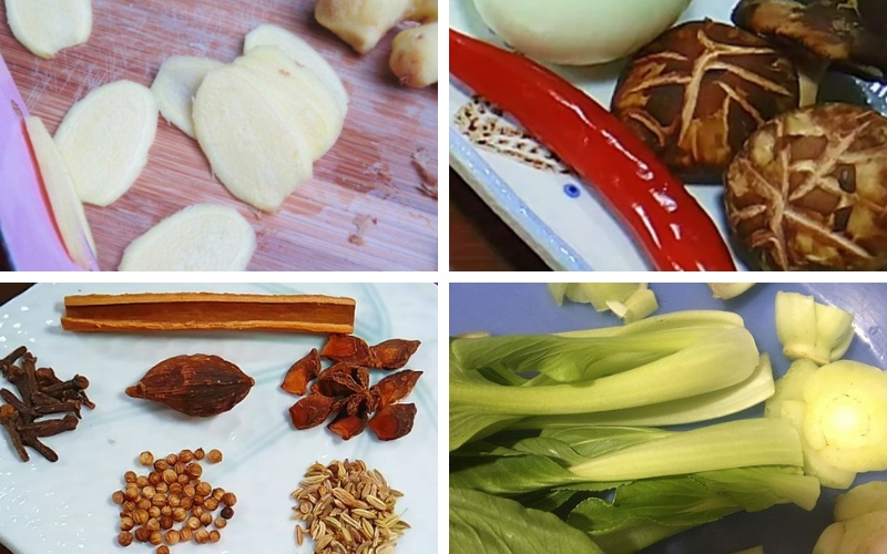 Sơ chế rau và gia vị khác