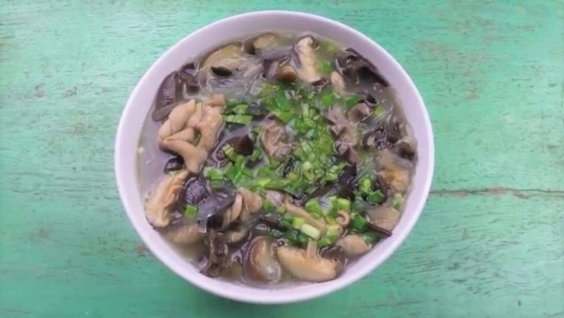 Món miến lòng gà với nấm thơm ngon hấp dẫn