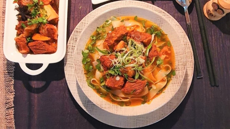 thành phẩm món phở bò kho đậm đà ngon chuẩn tiệm