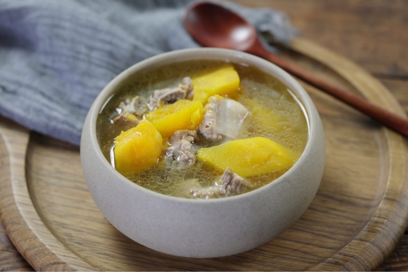 Thành phẩm món sườn bò hầm đu đủ thơm ngon