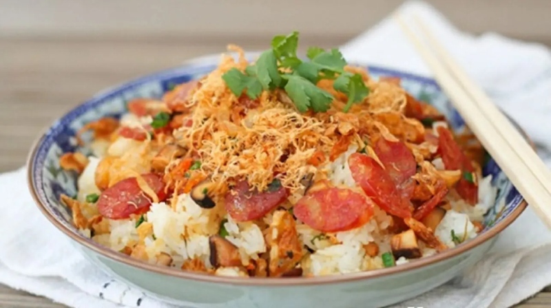 Món xôi thập cẩm cho bữa sáng