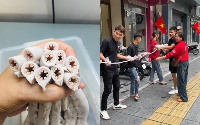 lòng se điếu dài 40m tràn lan trên mạng xã hội