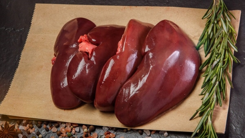 Những miếng cật heo tươi