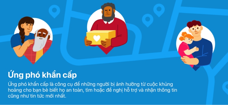 Tính năng ứng phó khẩn cấp giúp người dùng báo an toàn nhanh