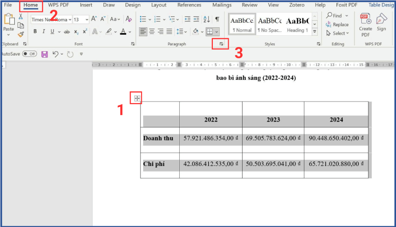 Các thao tác chỉnh sửa lỗi dòng kẻ bằng nhóm Paragraph trong Word