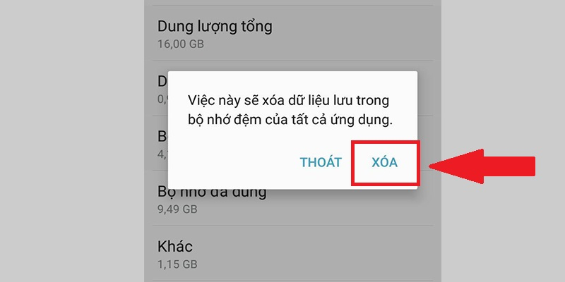 lỗi từ bộ nhớ cache đầy
