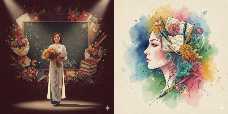 Tác phẩm AI nghệ thuật lấy cảm hứng từ nghề dạy học