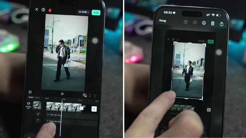 Tải video lên capcut
