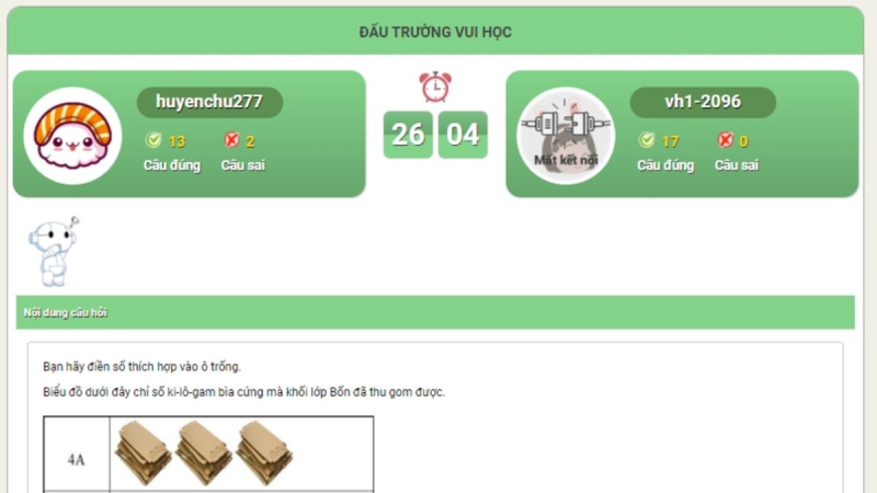 Tham gia đấu trường vui học