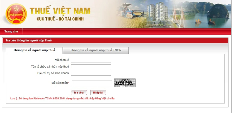 Tra cứu địa chỉ doanh nghiệp bằng công thông tin thuế