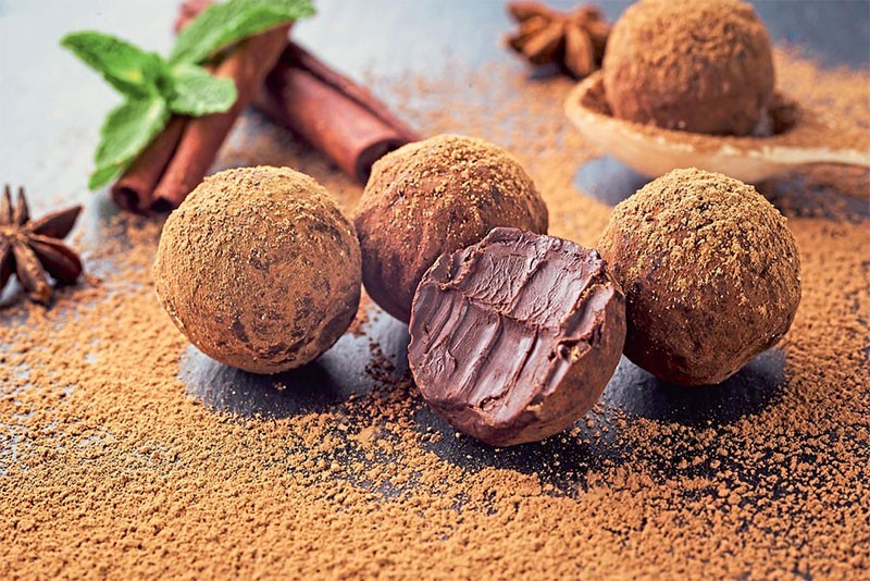 Socola viên handmade phủ cacao
