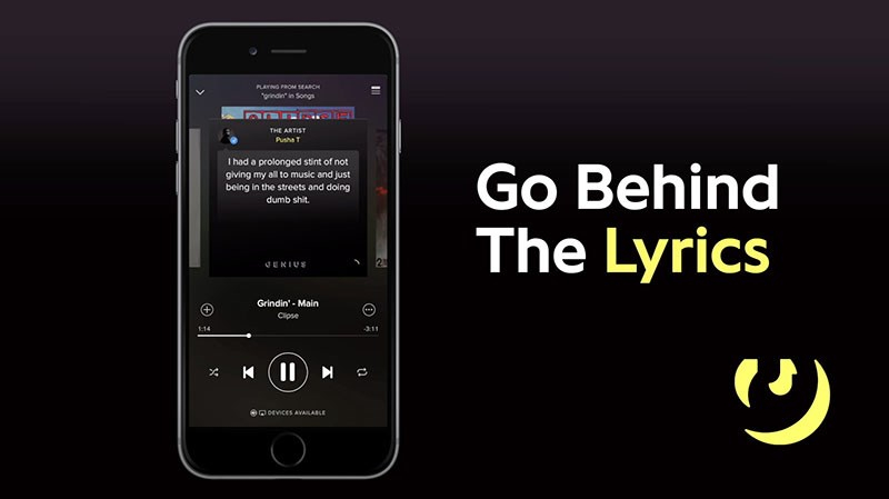 Tính năng Go Behind The Lyrics trên Spotify