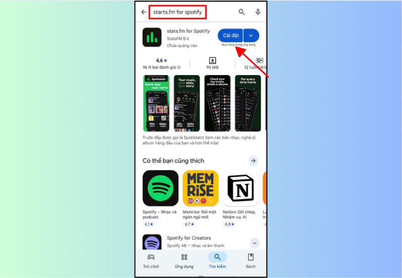 Cài ứng dụng stats.fm for Spotify trên Google Play