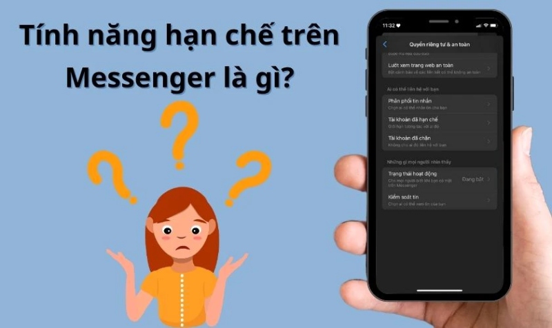 Giải thích tính năng hạn chế tin nhắn trên Messenger bằng điện thoại