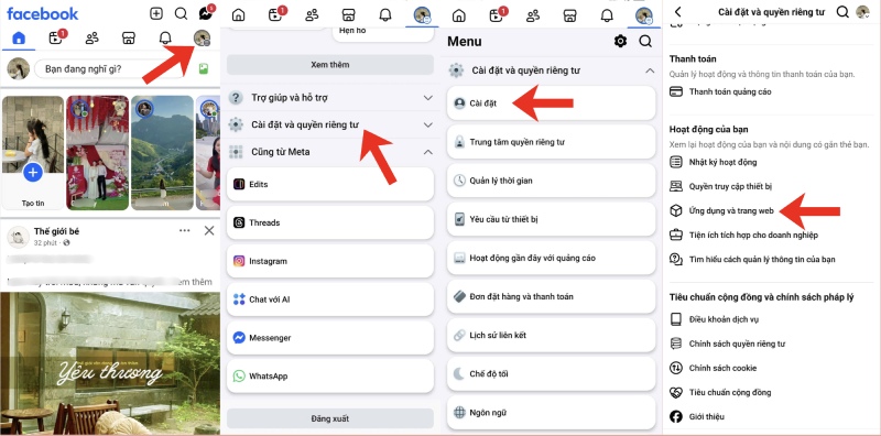 Cài đặt quyền riêng tư trên Facebook để hỗ trợ xóa tài khoản Liên Quân