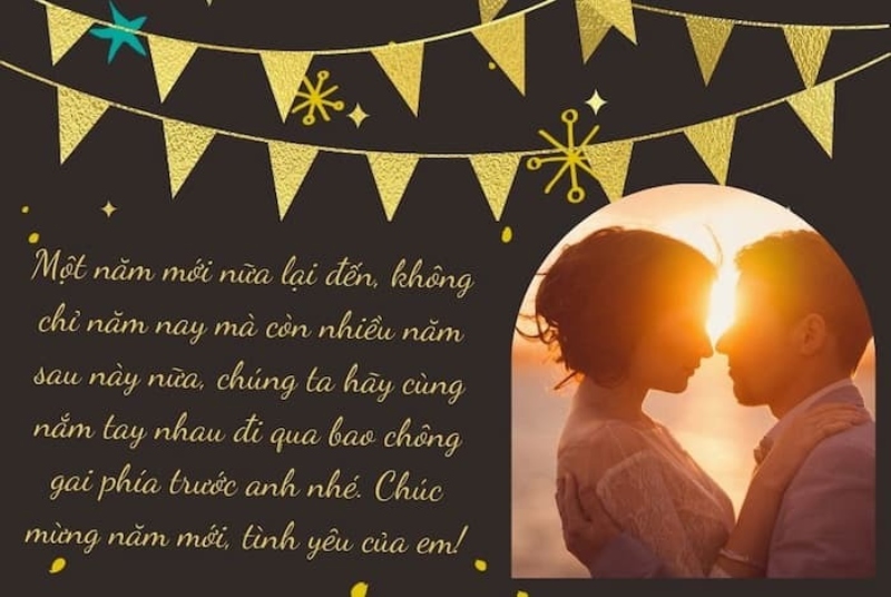 Lời chúc năm mới lãng mạn cho người yêu
