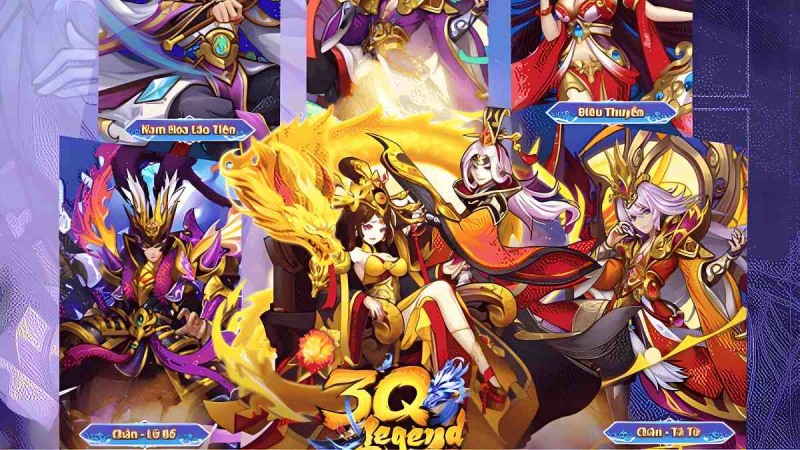 Các danh tướng nổi bật của 3Q Legend với phong cách thiết kế rực rỡ