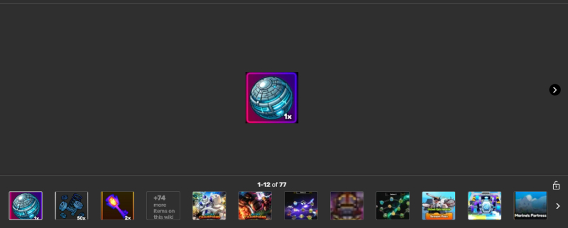 Giao diện vật phẩm Black Hole Orb – vật phẩm hiếm trong game