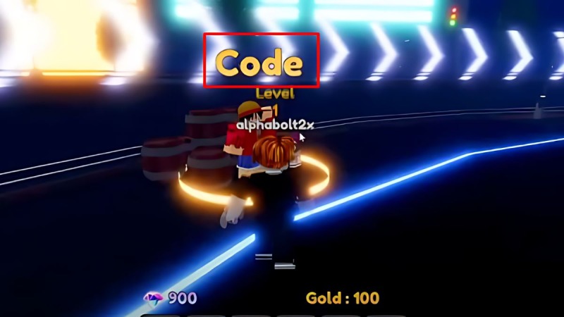 Nhân vật đứng trước NPC “Code” để nhập mã thưởng trong game