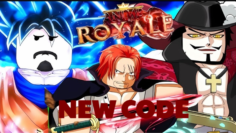  giới thiệu code mới trong game Anime Royale với ba nhân vật nổi bật