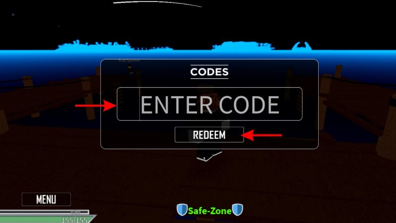  Giao diện ô nhập code và nút xác nhận trong game