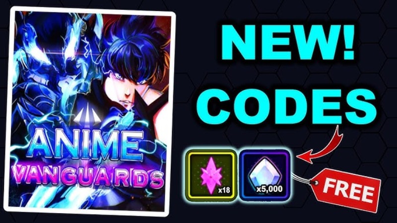 Code Anime Vanguards tặng 5.000 đá quý và 18 tinh thạch miễn phí