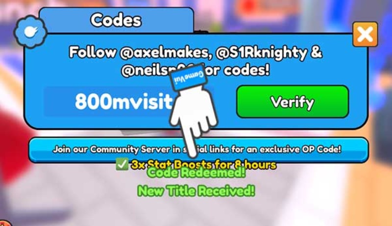 Nhấn “Verify” để xác nhận vật phẩm