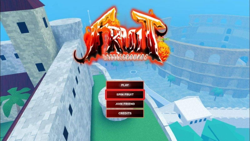 Giao diện chính của Fruit Battlegrounds