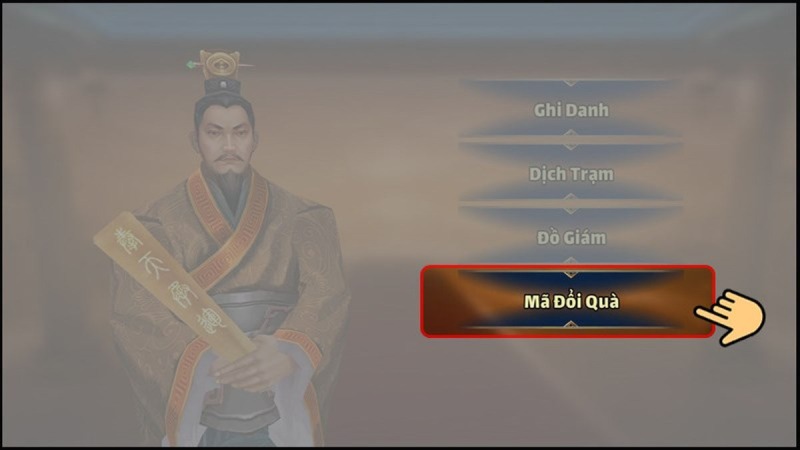 Nhập mã đổi quà Đại Chiến Tam Quốc.