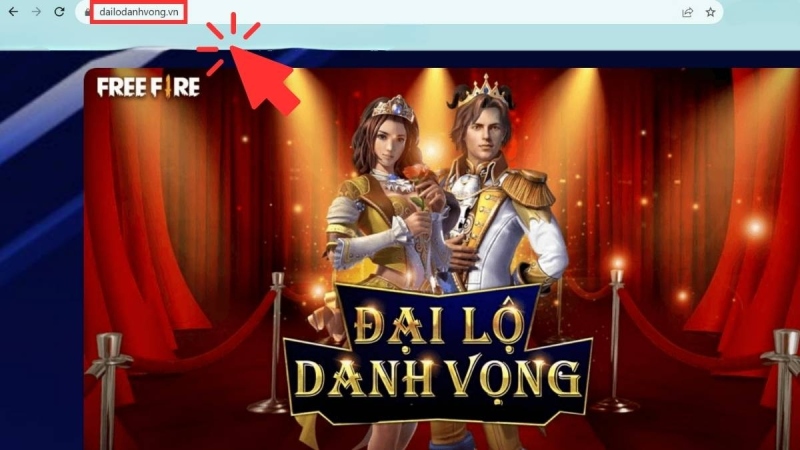 Truy cập trang dailodanhvong.vn để nhận code Free Fire an toàn