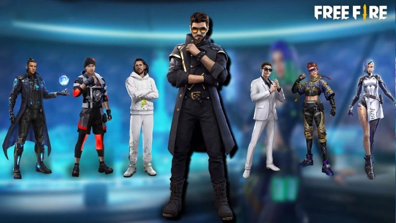 Dàn nhân vật Free Fire đa dạng phong cách, sẵn sàng cho mọi cuộc chiến
