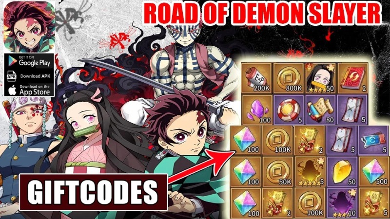 Hình ảnh quảng bá mã giftcode game Road of Demon Slayer