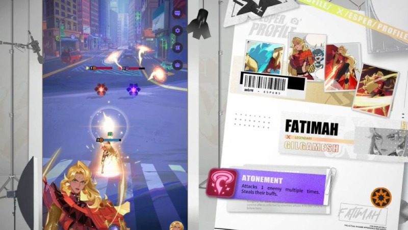 Nhân vật Fatimah trong Dislyte và mô tả kỹ năng "Atonement".