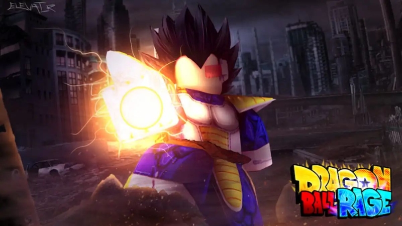 Hình nền game Dragon Ball Rage với nhân vật Vegeta đang tung đòn