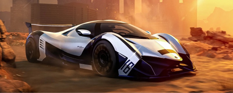Siêu xe thể thao trên cảnh hoàng hôn trong Driving Empire