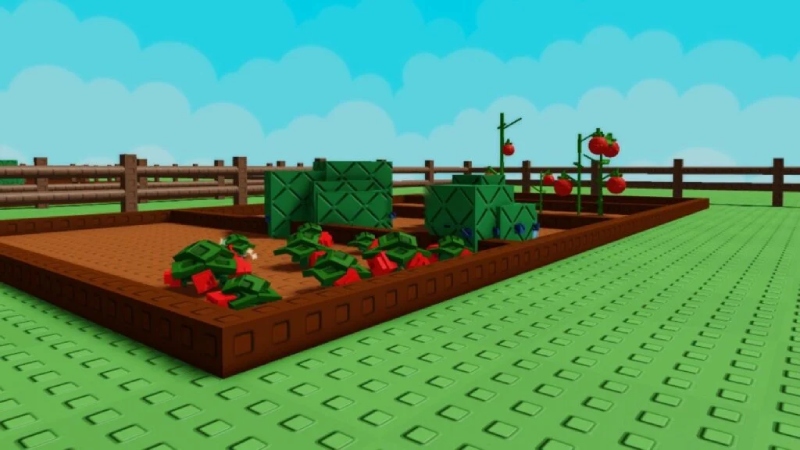 Khu vườn trồng hoa quả trong game