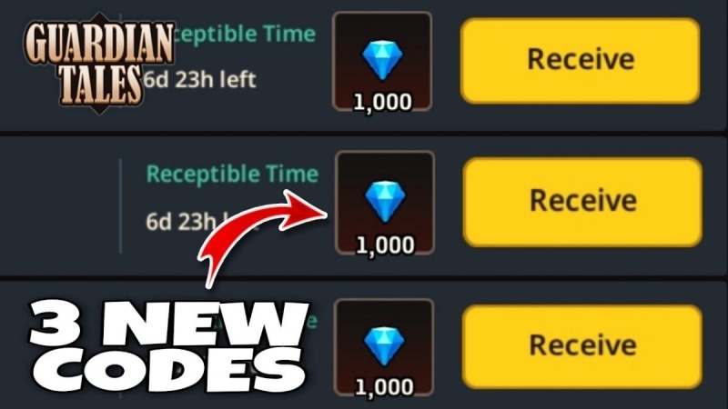Mã code nhận 1000 đá quý trong Guardian Tales.