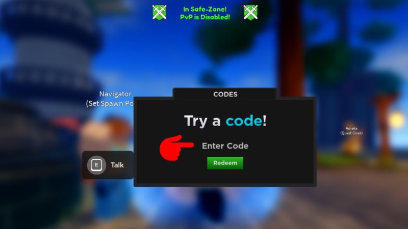 Cửa sổ nhập code và đổi quà