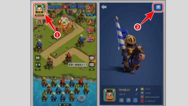 Hướng dẫn mở hồ sơ nhân vật trong Kingdom Guard.