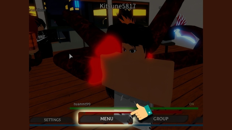 Nhân chọn menu game Project Ghoul