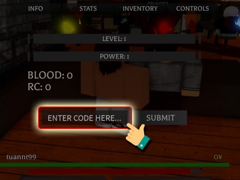 Nhập code game Project Ghoul