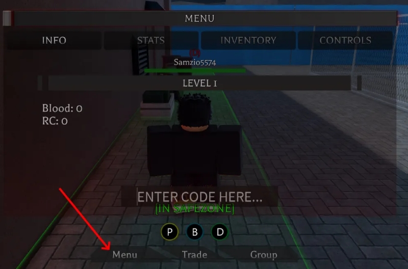 Chọn menu game Project Ghoul