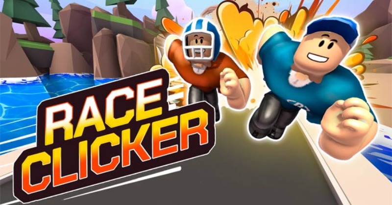 Màn hình nền giới thiệu trong game Race Clicker