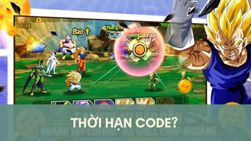 Màn hình chiến đấu trong game Rồng Thần Siêu Cấp