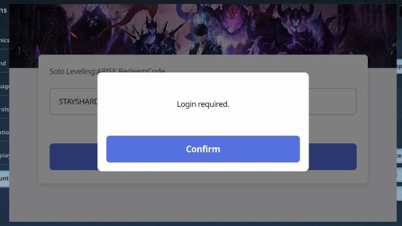 Lỗi “Login required” khi bạn chưa đăng nhập tài khoản