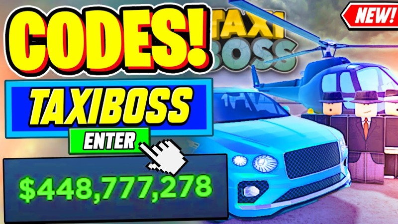 Giao diện thông báo mã code mới trong Taxi Boss