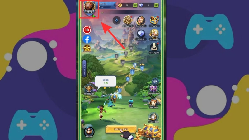 Giao diện đăng nhập game