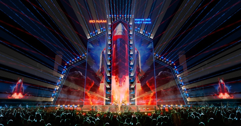 San khấu hoành tráng cho concert việt nam trong tôi